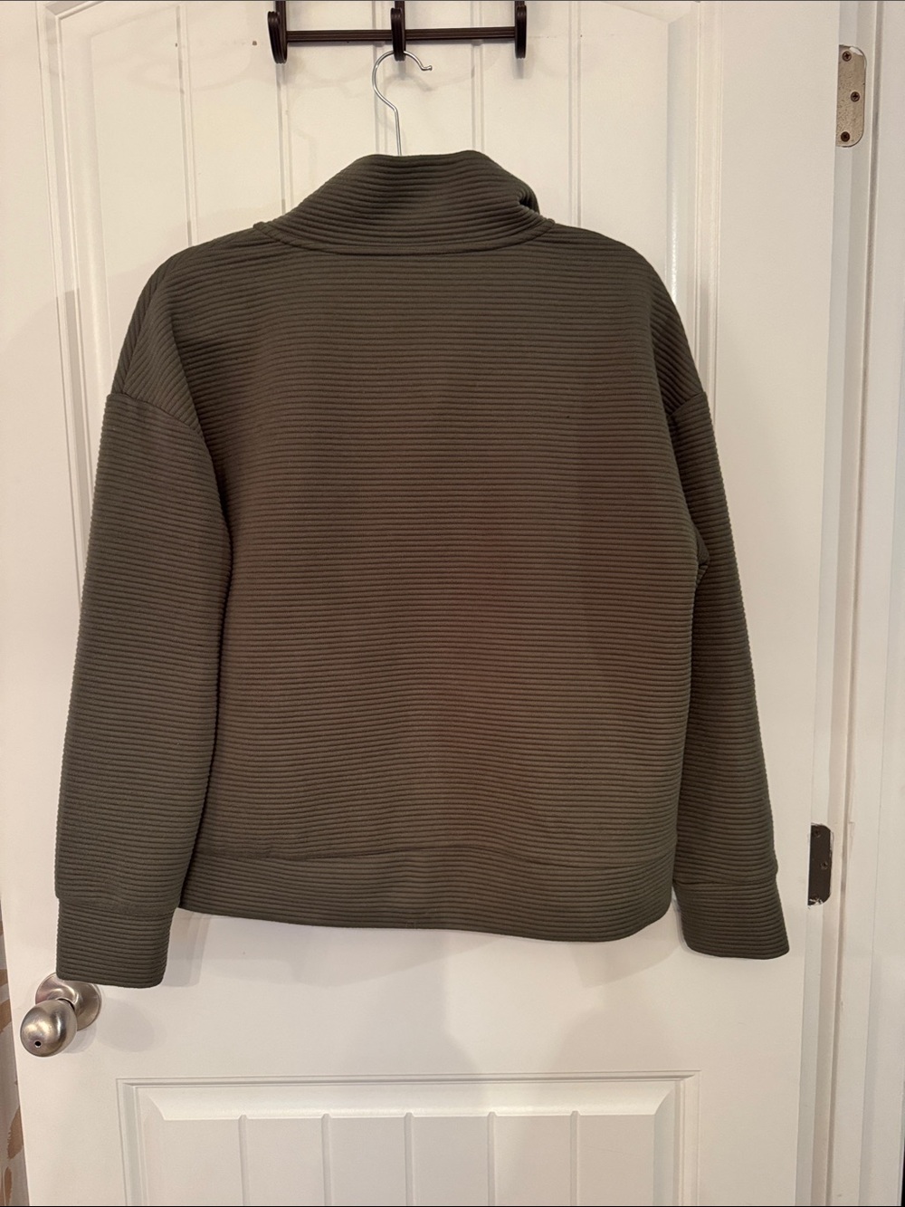 RBX Olive Green Ribbed Full-Zip Jacket - Picture 2 of 3
